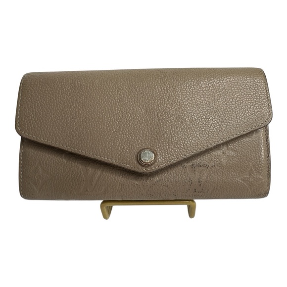 Louis Vuitton Monogram Empreinte Leather Sarah Wallet in Neutral - Picture 14 of 15